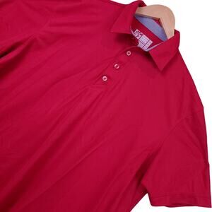 Chick-fil-A Unisex Short Sleeve Polo Shirt XL Red OOBE Team Style Uniform Work